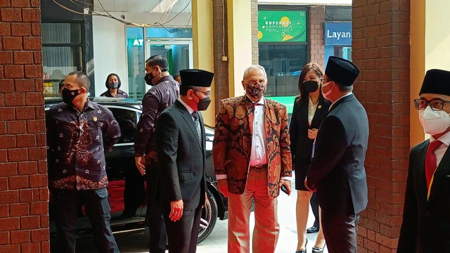 Presiden Timor Leste Jose Ramos Horta kunjungi PBNU, Rabu (20/7/2022). Foto: Aprilandika Hendra Pratama/kumparan