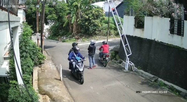 Tangkapan layar 4 pelaku penembakan istri TNI di Semarang. Foto: Dok. Istimewa