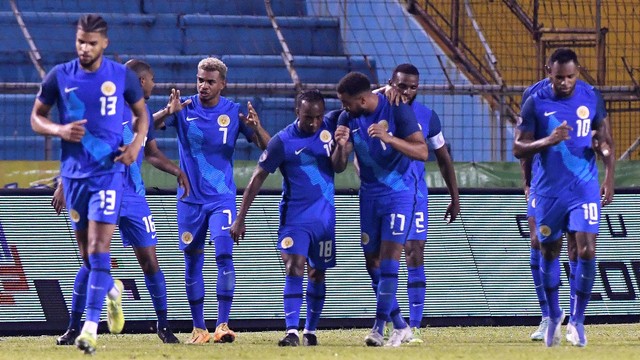 Timnas Sepak Bola Curacao. Foto: Orlando SIERRA/AFP