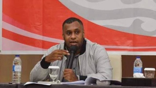 Ketua Pemuda Lumbung Informasi Rakyat (LIRA) Provinsi Papua, Steve Mara. 