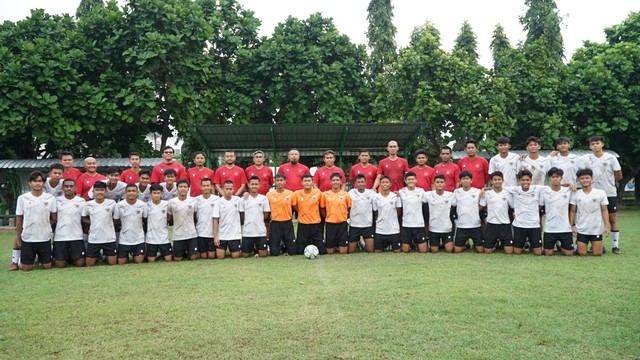 Timnas U-16 dalam pemusatan latihan di Yogyakarta. Foto: PSSI