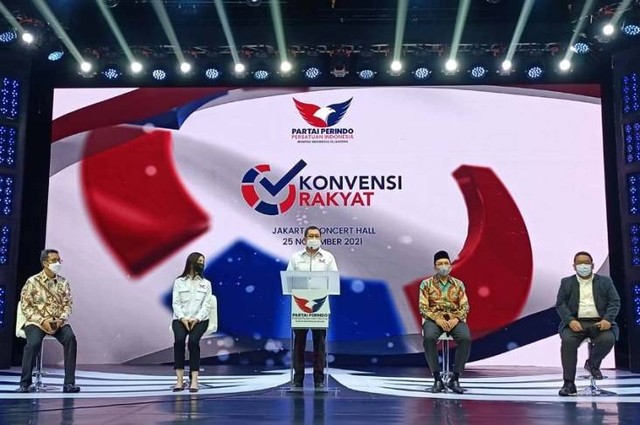 Partai Persatuan Indonesia ( Perindo ) meluncurkan Konvensi Rakyat berbasis digital pada 25 November 2021. (Sumber Foto: Website Partai Perindo). 