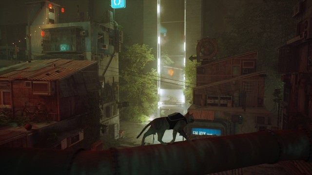 Atmosfer kota Cyberpunk dari mata seekor kucing (Source: Steam)