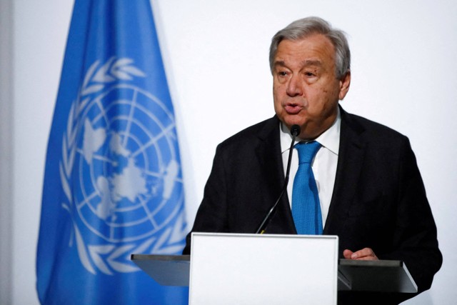 Sekjen PBB Antonio Guterres. Foto: Pedro Nunes/REUTERS