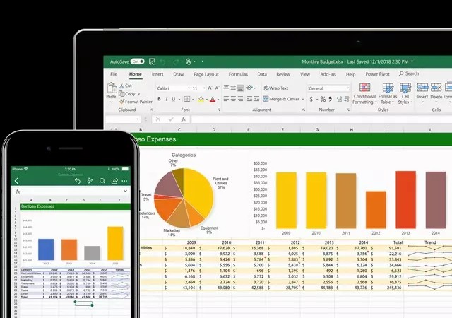Microsoft Excel. Foto: Microsoft