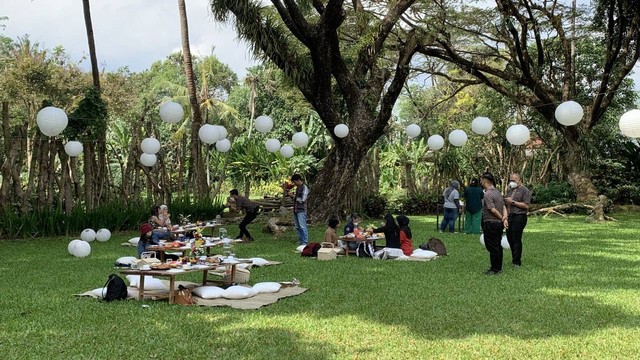 Suasana Picnic Breakfast di Hyatt Yogyakarta. Foto: Tugu Jogja