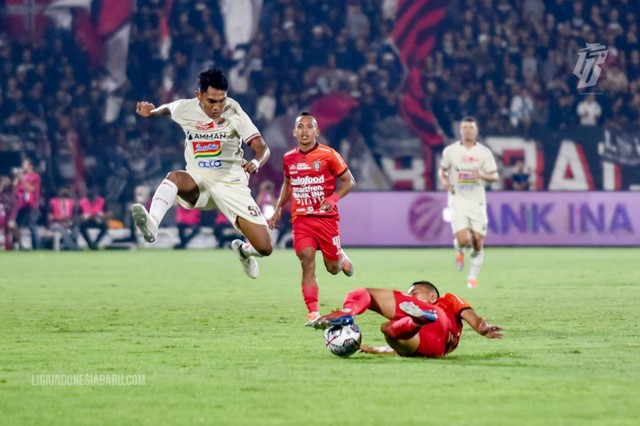 Bali United mengalahkan Persija Jakarta dengan skor 1-0 dalam laga pekan perdana Liga 1 2022/23 di Stadion Kapten I Wayan Dipta, Bali, Sabtu (23/7/2022). Foto: Situs web resmi PT Liga Indonesia Baru