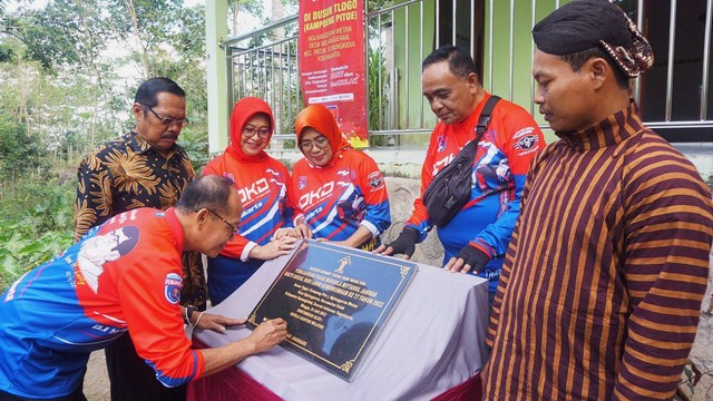 Touring-Baksos ke Desa Nglanggeran, Berbagi Kebaikan Ala Kemenkumham DIY (Foto: Humas Kanwil Kemenkumham DIY)
