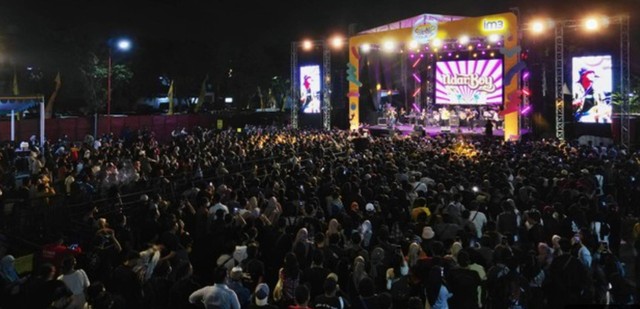 Keseruan konser musik offline Collabonation Tour. Foto: Dok. Indosat
