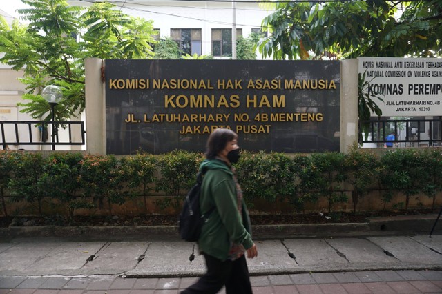 Suasana di Komnas HAM, Jakarta, Selasa (26/7/2022) pagi. Foto: Jamal Ramadhan/kumparan