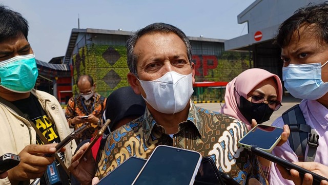 Direktur Jenderal (Dirjen) Perdagangan Luar Negeri Kemendag, Veri Anggrijono, dalam acara pelepasan ekspor baja PT GRP di Bekasi, Selasa (26/7/2022). Foto: Narda Margaretha Sinambela/kumparan