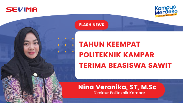 Politeknik Kampar menerima beasiswa sawit