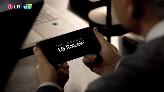  LG Rollable di acara CES 2021 LG. Foto: Youtube/@LG Global