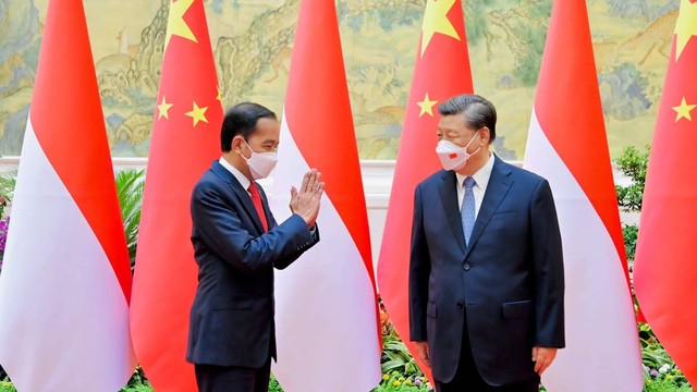 Presiden Jokowi saat pertemuan bilateral dengan Presiden China Xi Jinping di Beijing, Republik Rakyat Tiongkok (RTT), Selasa (26/7/2022). Foto: Laily Rachev/Biro Pers Sekretariat Presiden