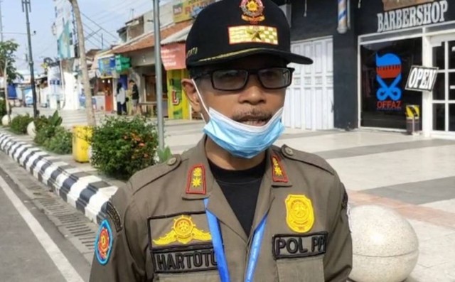 Kepala Satuan Polisi Pamong Praja (Satpol PP) Kota Tegal, Hartoto.