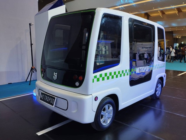MAB Metropod di PERIKLINDO Electric Vehicle Show (PEVS) 2022. Foto: Dok. Istimewa