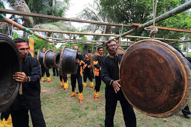 Rapa'i alat musik tradisional Aceh. Foto: Disbudpar