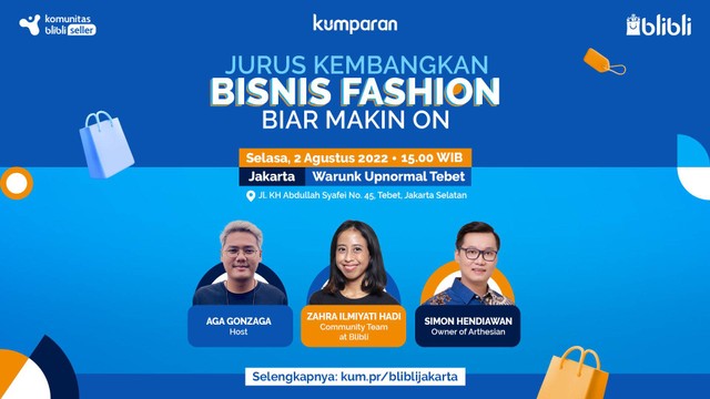  Roadshow Blibli di Jakarta bertajuk “Jurus Kembangkan Bisnis Fashion Biar Makin On. Dok. kumparan.