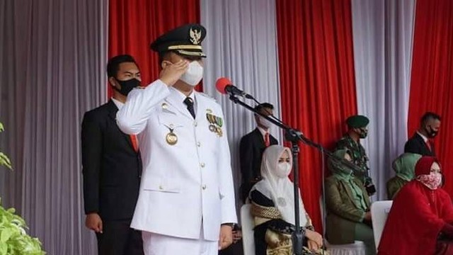 Bupati Dharmasraya Sutan Riska Tuanku Kerajaan. Foto: Humas