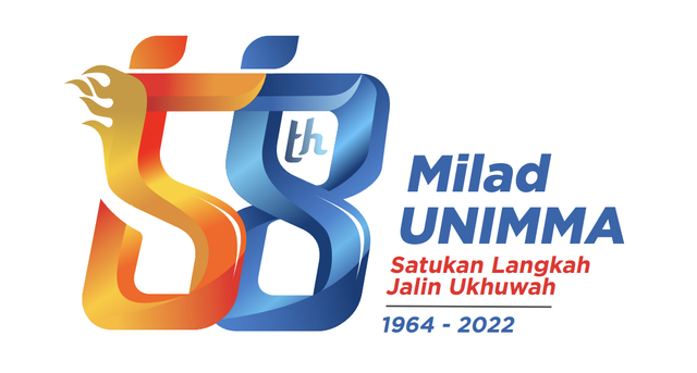 Logo resmi milad ke-58 UNIMMA