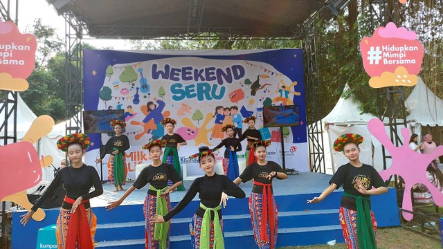 Anak-anak berani tampil keren di Weekend Seru FHA 2022. Foto: Hutri Dirga Harmonis/kumparan