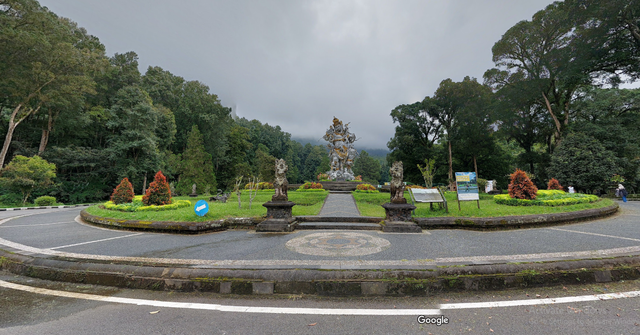 Catat! Inilah Rute ke Kebun Raya Bedugul Bali, foto google street view kebun raya Bedugul