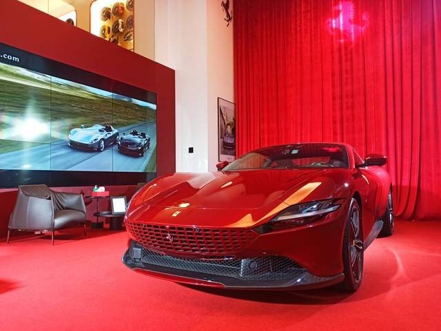 Pabrik mobil mewah asal Itali, Ferrari Roma. Foto: Muhammad Ikbal/kumparan