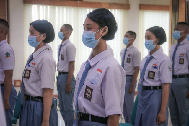 Para calon Paskibraka Kalbar yang akan bertugas pada Hari Kemerdekaan ke 77. Foto: Dok Hi!Pontianak 