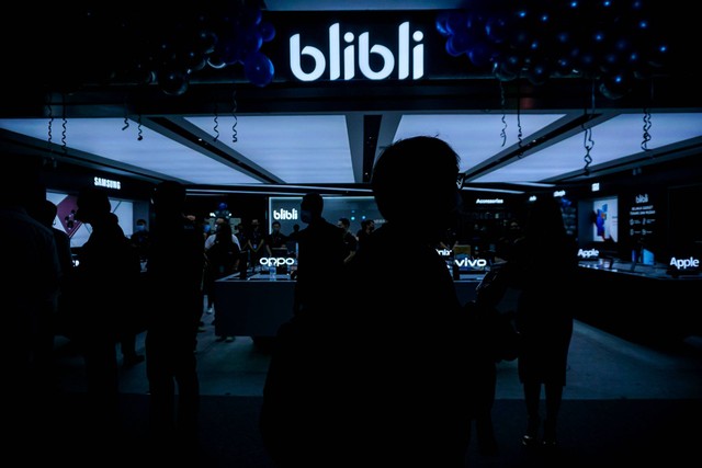 Pembukaan toko fisik Blibli store yang berlokasi di central park, trans studio mall Cibubur dan Lippo mall Puri indah. Foto: Iqbal Firdaus/kumparan