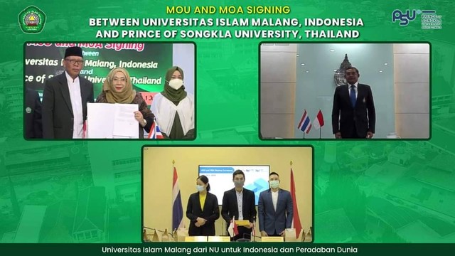 Kerjasama dengan PSU Thailand,  Prodi FEB UNISMA ditahun 2022 mengirim 20 mhs untuk student Exchange. foto/dok