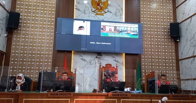 Pengadilan Negeri Depok menggelar sidang dugaan pencabulan oknum guru ngaji, terdakwa MMS (69). Foto: Dok. Istimewa