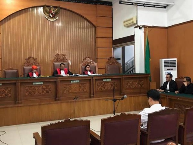 Ilustrasi persidangan di pengadilan tingkat pertama. (Bisnis/Sholahuddin Al Ayyubi)