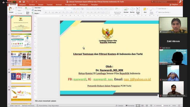 Literasi Film Indonesia: Webinar PCI Muhammadiyah Turki