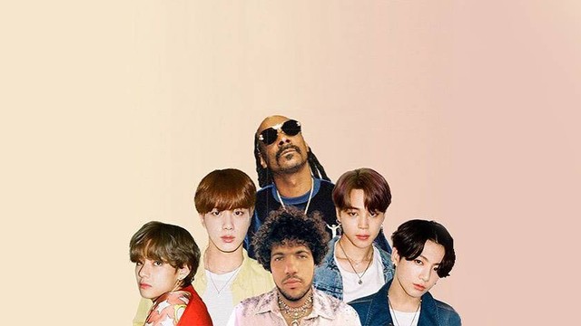 Kolaborasi BTS, Benny Blanco, dan Snoop Dogg. Foto: @itsbennyblanco