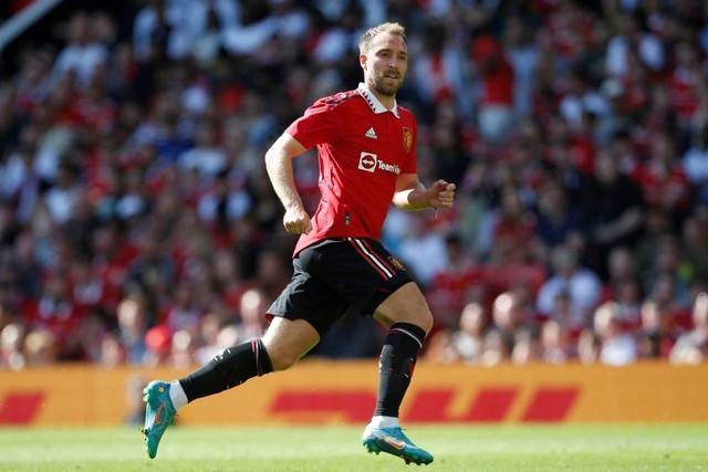 Pemain Manchester United Cristiano Ronaldo beraksi saat hadapi Rayo Vallecano di Stadion Old Trafford, Manchester, Inggris, Minggu (31/7/2022). Foto: Action Images via Reuters/Ed Sykes