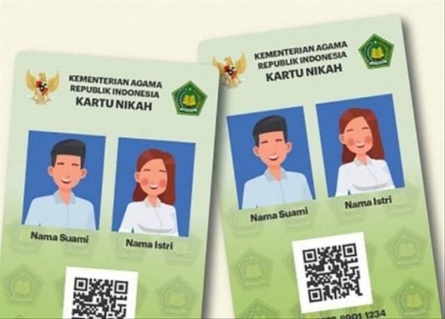 Kartu nikah digital. Foto: Kementerian Agama RI