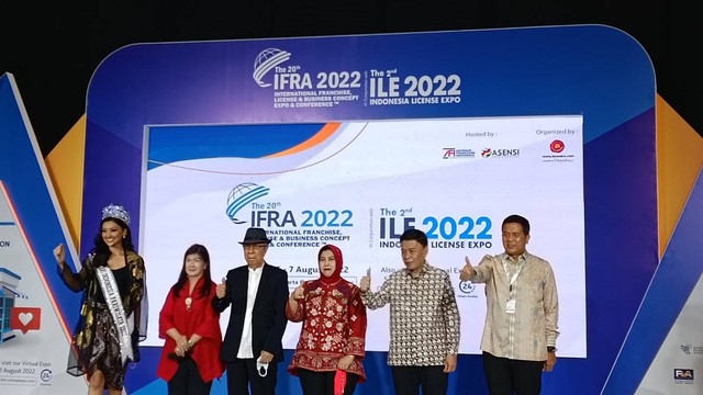 Opening The 20th International Franchise, Lisence & Business Concept Expo & Conference (IFRA) Hybrid Business Expo in conjunction with Indonesia License Expo (ILE) 2022 di Jakarta Convention Center (JCC), Jumat (5/8/2022). Foto: Akbar Maulana/kumparan
