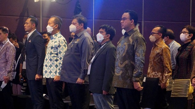 Sejumlah tokoh menghadiri acara 10 Tahun Forum Pemred di Raffles Jakarta, Jumat (5/8/2022). Foto: Iqbal Firdaus/kumparan