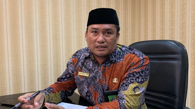 Waldy Mahbuba selaku Sub Koordinator Kepenghuluan Kanwil Kemenag Provinsi Lampung. | Foto: Sinta Yuliana/Lampung Geh