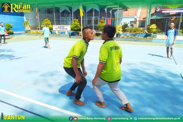 Dokumentasi Lomba Estafet Kelereng oleh Humas Rutan Kelas IIB Rembang