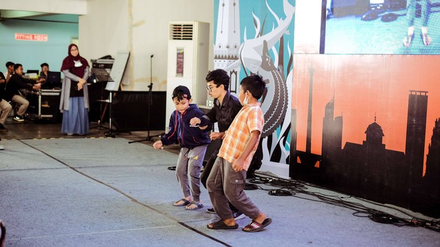 Keseruan Pesta Anak Suroboyo Berani yang digelar Komunitas Kumpul Dongeng. Foto: Komunitas Kumpul Dongeng