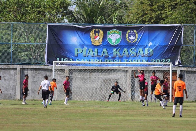 Pertandingan Piala Kasad TNI di wilayah Korem Lilawangsa, Lhokseumawe. 