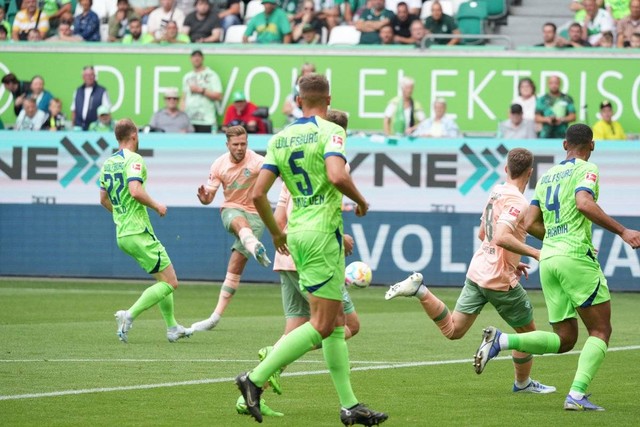 Wolfsburg vs Werder Bremen. Foto: Twitter/@werderbremen_en