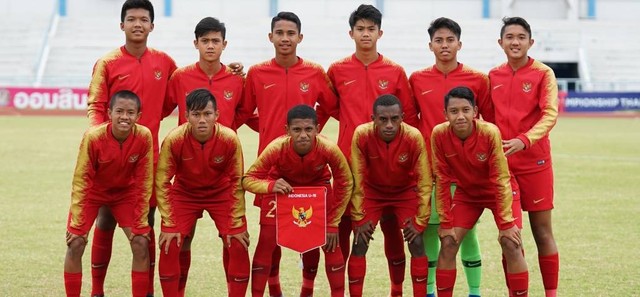 Tim Nasional Sepak Bola Indonesia U-16. Foto PSSI
