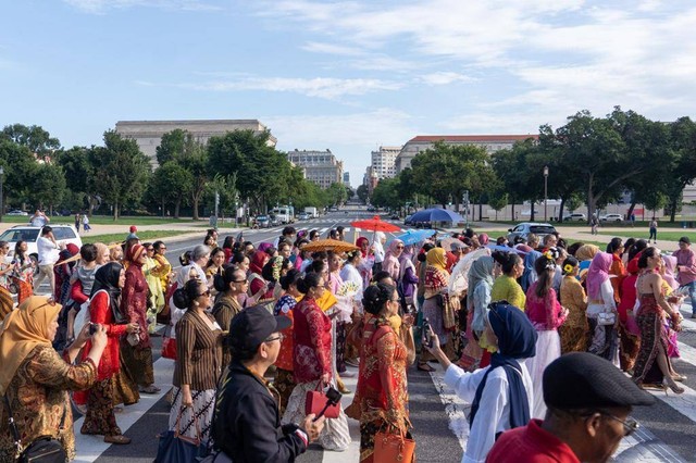 Parade 'Cantik Berkebaya' di Washington DC Foto: KBRI Washington