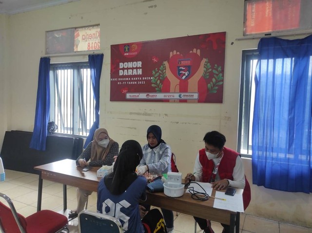 Bakti Sosial Donor Darah di Rutan Pasangkayu Dalam Rangka Hari Dharma Karya Dhika ke-77. Foto: Rutan Pasangkayu/dok (10/08).