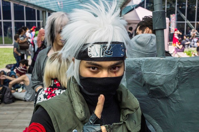 Cosplay Kakashi. Foto: Fred Dufour/AFP