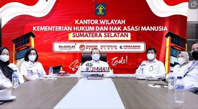 Kakanwil Kemenkumham Sumsel Ikuti Seminar Akselerasi Indonesia Sadar Hukum