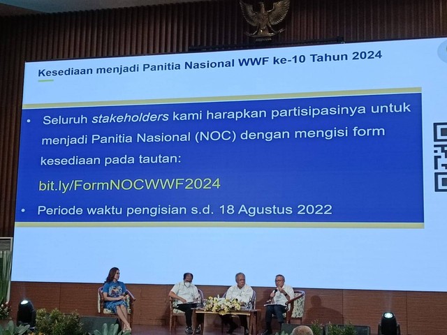 National Stakehokders Forum sebagai persiapan The 10th World Water Forum 2024 di Auditorium Kementerian PUPR, Kamis (11/8). Foto: Akbar Maulana/kumparan