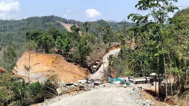 Lookasi pembangunan Waduk Bener di Desa Wadas, Kabupaten Purworejo, Jawa Tengah. Foto: ANTARA